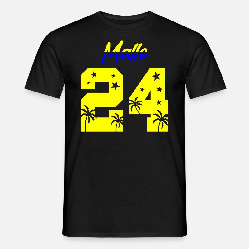 Malle 24 - Männer T-Shirt - Schwarz