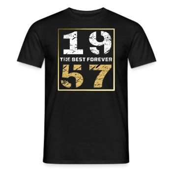 LE MEILLEUR POUR TOUJOURS 1957 - T-shirt homme - noir - Devant - AI Model Male 178 light (178cm)