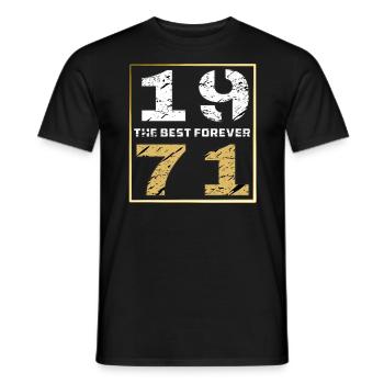 LE MEILLEUR POUR TOUJOURS 1971 - T-shirt homme - noir - Devant - AI Model Male 178 light (178cm)