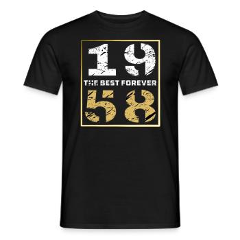 LE MEILLEUR POUR TOUJOURS 1958 - T-shirt homme - noir - Devant - AI Model Male 178 light (178cm)