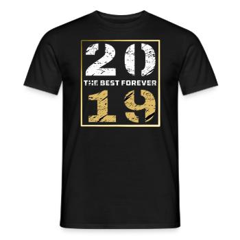 THE BEST FOREVER 2019 - Men's T-Shirt - black - Front - AI Model Male 178 light (178cm)