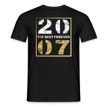 LE MEILLEUR POUR TOUJOURS 2007 - T-shirt homme - noir - Devant - AI Model Male 178 light (178cm)