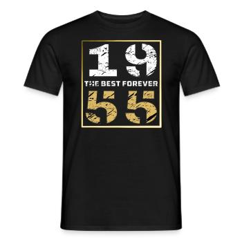 THE BEST FOREVER 1955 - Männer T-Shirt - Schwarz - Vorne - AI Model Male 178 light (178cm)
