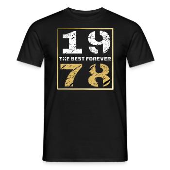 LE MEILLEUR POUR TOUJOURS 1978 - T-shirt homme - noir - Devant - AI Model Male 178 light (178cm)