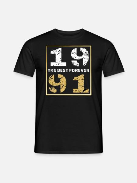 THE BEST FOREVER 1991 - Men's T-Shirt - black