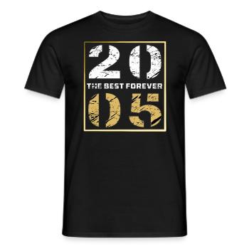 THE BEST FOREVER 2005 - Men's T-Shirt - black - Front - AI Model Male 178 light (178cm)
