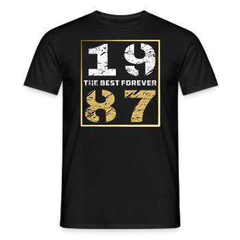 LE MEILLEUR POUR TOUJOURS 1987 - T-shirt homme - noir - Devant - AI Model Male 178 light (178cm)