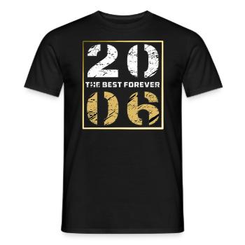 THE BEST FOREVER 2006 - Men's T-Shirt - black - Front - AI Model Male 178 light (178cm)