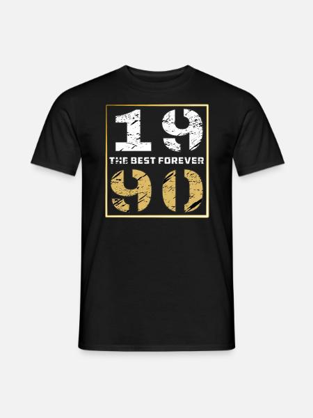 THE BEST FOREVER 1990 - Men's T-Shirt - black