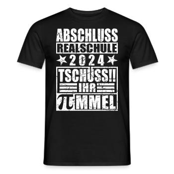 Abschluss 2024 Realschule - Männer T-Shirt - Schwarz - Vorne - AI Model Male 178 light (178cm)