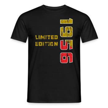 YEAR 1956 - Men's T-Shirt - black - Front - AI Model Male 178 light (178cm)