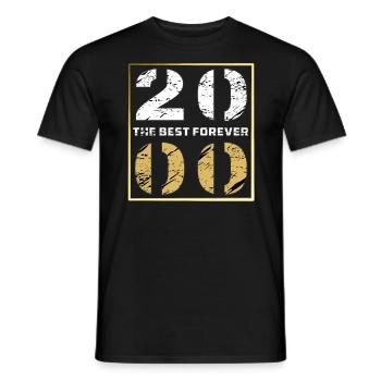 THE BEST FOREVER 2000 - Männer T-Shirt - Schwarz - Vorne - AI Model Male 178 light (178cm)
