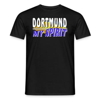 DORTMUND MY SPIRIT - Männer T-Shirt - Schwarz - Vorne - AI Model Male 178 light (178cm)