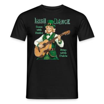 IRISH DANCE - Männer T-Shirt - Schwarz - Vorne - AI Model Male 178 light (178cm)
