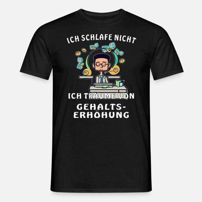 AUGMENTATION DE SALAIRE DE MAN DESK - T-shirt homme - noir