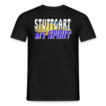 STUTTGART MY SPIRIT - Men's T-Shirt - black - Front - AI Model Male 178 light (178cm)