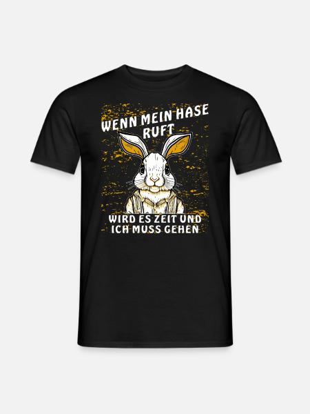 RABBIT CALLS TO GO - Men's T-Shirt - black