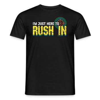 Je suis juste là pour me précipiter - Laser Tag - T-shirt homme - noir - Devant - AI Model Male 178 light (178cm)