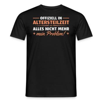 Ruhestand Rente Altersteilzeit Geschenk - Männer T-Shirt - Schwarz - Vorne - AI Model Male 178 light (178cm)