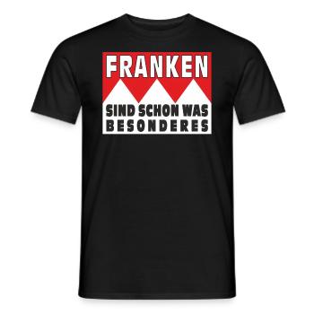 FRANKEN SIND SCHON WAS BESONDERES - Männer T-Shirt - Schwarz - Vorne - AI Model Male 178 light (178cm)