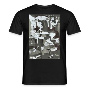 Art Café - Guernica - Men's T-Shirt - black - Front - AI Model Male 178 light (178cm)