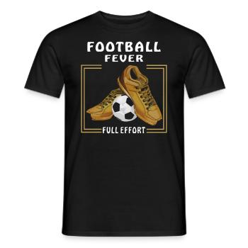 CHAUSSURES DE FOOTBALL FOOTBALL FOOTBALL FEVER FULL EFFORT - T-shirt homme - noir - Devant - AI Model Male 178 light (178cm)