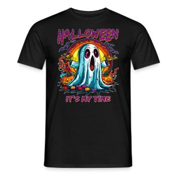 HALLOWEEN IT'S MY TIME - Men's T-Shirt - black - Front - AI Model Male 178 light (178cm)