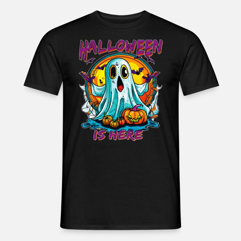 HALLOWEEN IS HERE - Männer T-Shirt - Schwarz