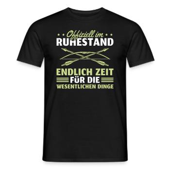 Bogenschütze im Ruhestand Rentner - Männer T-Shirt - Schwarz - Vorne - AI Model Male 178 light (178cm)