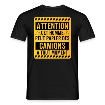 LKW LKW Fahrer LKW Fahrer - Männer T-Shirt - Schwarz - Vorne - AI Model Male 178 light (178cm)