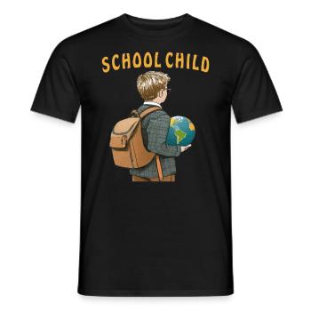 SCHOOL CHILD - Men's T-Shirt - black - Front - AI Model Male 178 light (178cm)