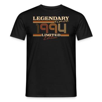 Vintage Jahrgang 1994 Geburtsjahr Geschenk - Männer T-Shirt - Schwarz - Vorne - AI Model Male 178 light (178cm)