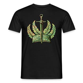 MITTELALTER RENAISSANCE SCHWERT - Männer T-Shirt - Schwarz - Vorne - AI Model Male 178 light (178cm)