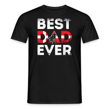 Meilleur papa de tous les temps - Danemark - T-shirt homme - noir - Devant - AI Model Male 178 light (178cm)