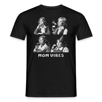 VIBRATIONS DE MAMAN - T-shirt homme - noir - Devant - AI Model Male 178 light (178cm)