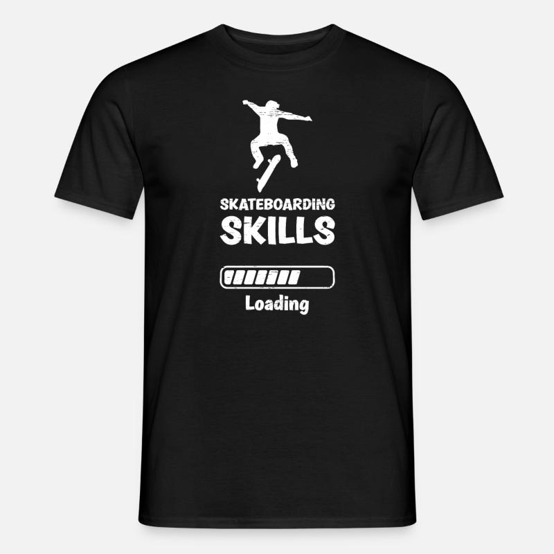 Skateboarding Skills Loading - Männer T-Shirt - Schwarz