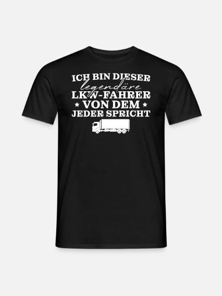 Berufskraftfahrer Legendärer LKW Fahrer - Männer T-Shirt - Schwarz