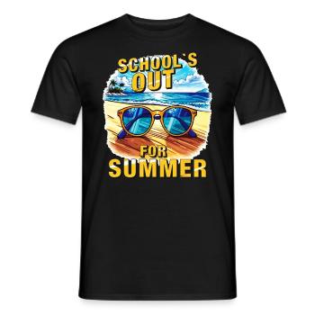 SCHOOL'S OUT FOR SUMMER - Men's T-Shirt - black - Front - AI Model Male 178 light (178cm)