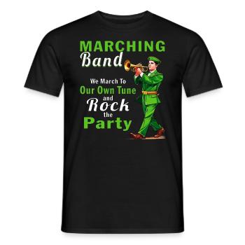 MARCHING BAND We March To Our Own Tune - Männer T-Shirt - Schwarz - Vorne - AI Model Male 178 light (178cm)