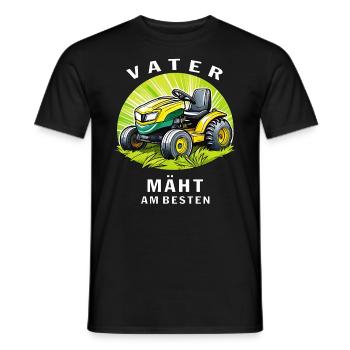 TONDEUSE À GAZON FATHER TOND LE MIEUX - T-shirt homme - noir - Devant - AI Model Male 178 light (178cm)