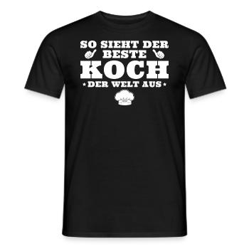 Bester Koch der Welt Hobbykoch - Männer T-Shirt - Schwarz - Vorne - AI Model Male 178 light (178cm)