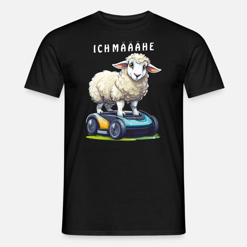 SCHAF MÄHROBOTER ICH MÄÄÄHE - Männer T-Shirt - Schwarz