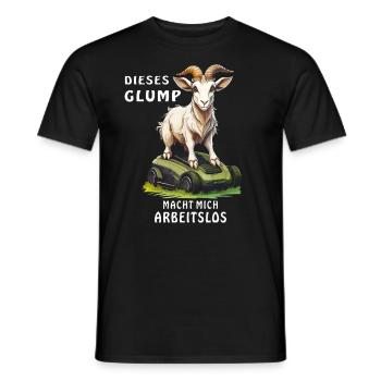 ROBOT TONDEUSE CHÈVRE CE GLUMP - T-shirt homme - noir - Devant - AI Model Male 178 light (178cm)