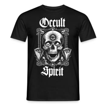 Skull Bone Pendulums - Men's T-Shirt - black - Front - AI Model Male 178 light (178cm)