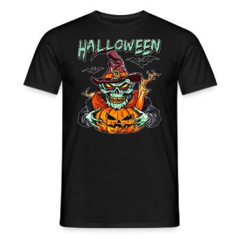HALLOWEEN - Men's T-Shirt - black - Front - AI Model Male 178 light (178cm)