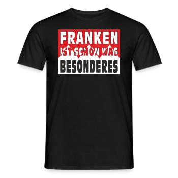 FRANCONIA IS SOMETHING SPECIAL - Men's T-Shirt - black - Front - AI Model Male 178 light (178cm)