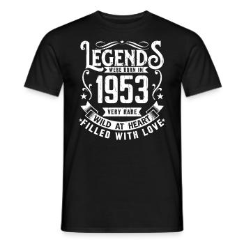 Légendaire Depuis 1953 Né en 1953 Cadeau 1953 - T-shirt homme - noir - Devant - AI Model Male 178 light (178cm)