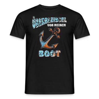 ANCRE DE NAVIRE RESTES DE MON BATEAU - T-shirt homme - noir - Devant - AI Model Male 178 light (178cm)