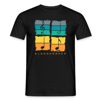 Orchestre Chœur Orchestre Rétro - T-shirt homme - noir - Devant - AI Model Male 178 light (178cm)