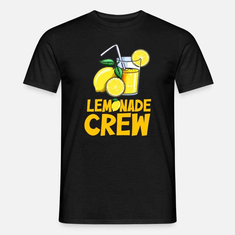 Limonade Lemonade Crew Zitronen Limo Saft Eis - Männer T-Shirt - Schwarz